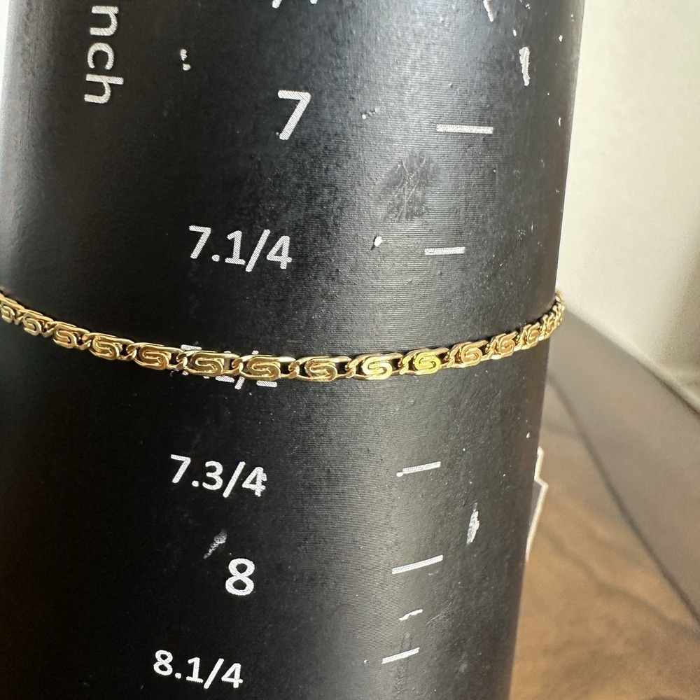 VTG Crown Trifari Paper Clip Chain Long Necklace 50 Inch Bracelet Set Gold Plate - Picture 9 of 10